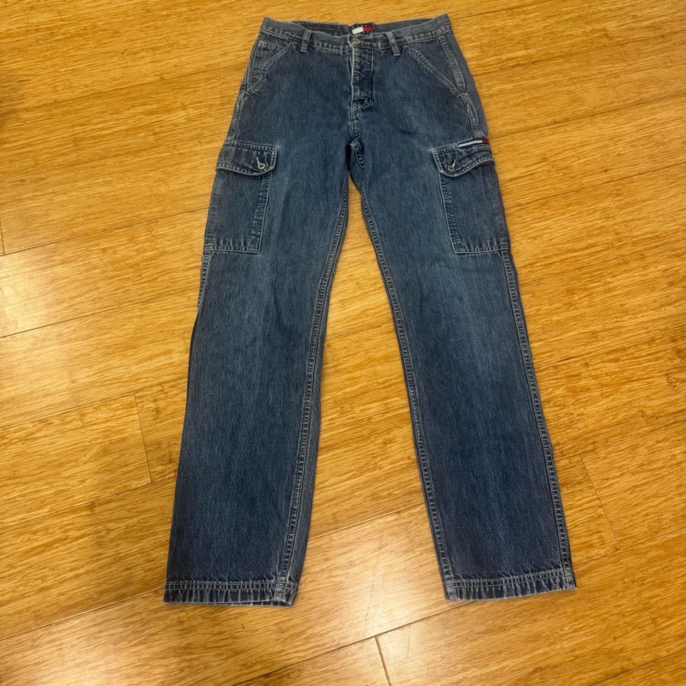 Vintage Tommy Jeans cargo denim straight jeans